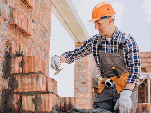 young craftsman building house